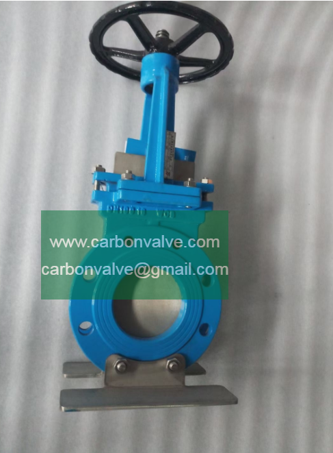 flange end knife gate valve